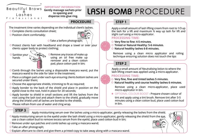 Beautiful Brows & Lashes Bomb Duo - Step 1 Lifting Cream